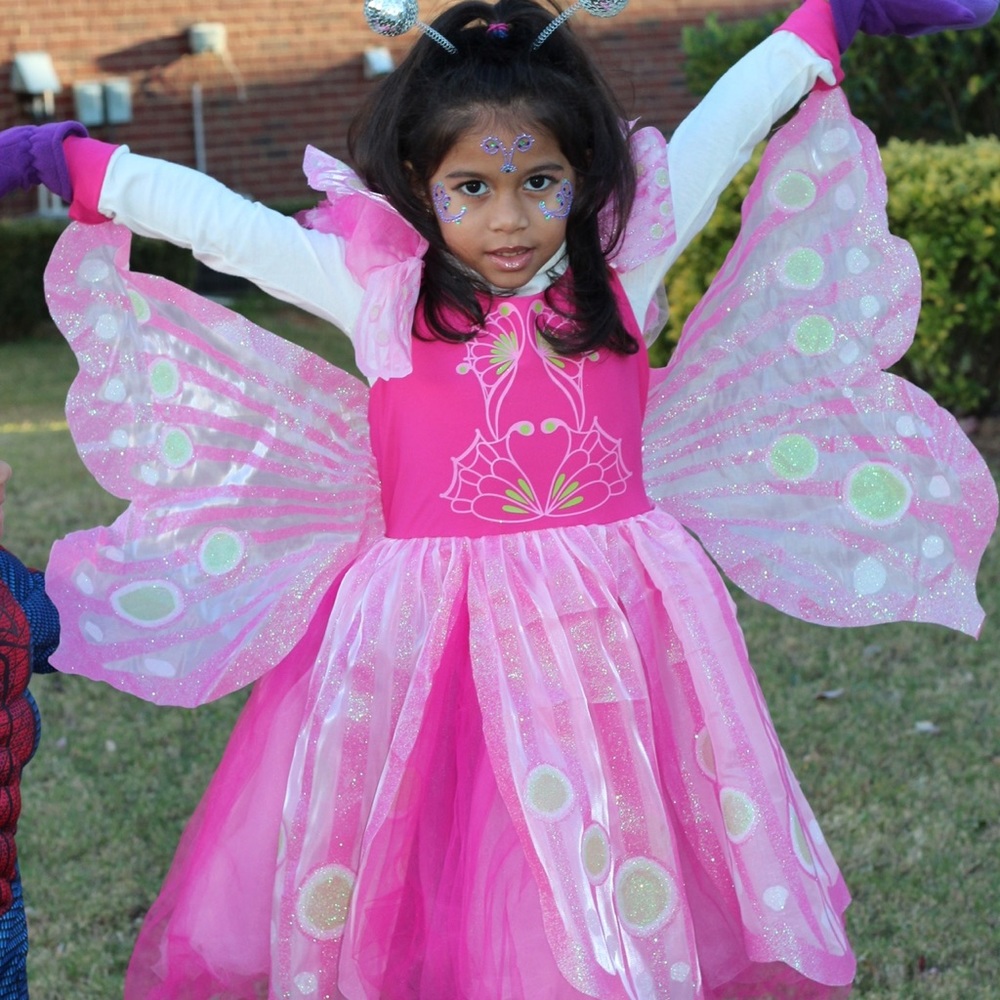 Chasing Fireflies Butterfly pink costume- long sleeve not included